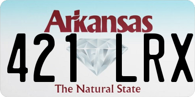 AR license plate 421LRX