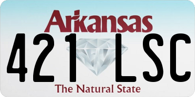 AR license plate 421LSC