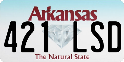 AR license plate 421LSD