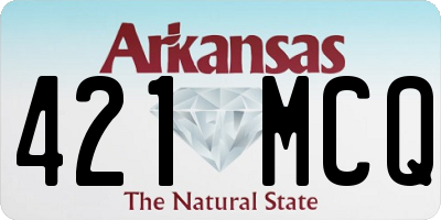 AR license plate 421MCQ