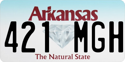 AR license plate 421MGH