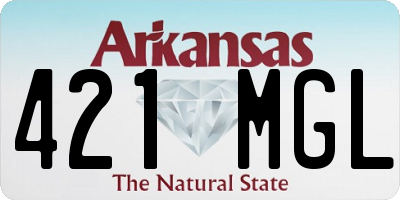 AR license plate 421MGL