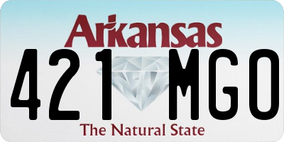 AR license plate 421MGO