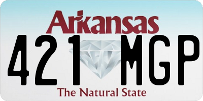 AR license plate 421MGP