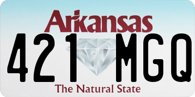AR license plate 421MGQ