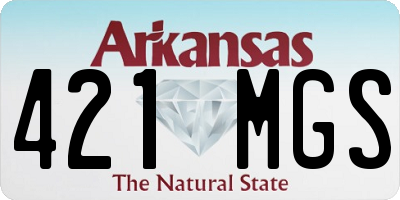 AR license plate 421MGS
