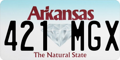 AR license plate 421MGX