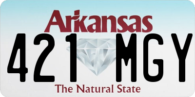 AR license plate 421MGY