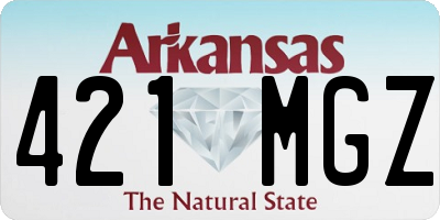AR license plate 421MGZ
