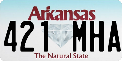 AR license plate 421MHA