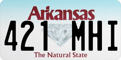 AR license plate 421MHI
