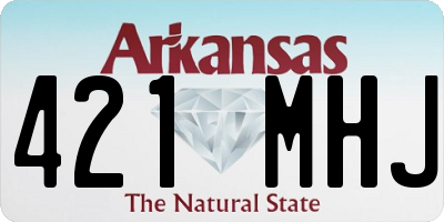 AR license plate 421MHJ