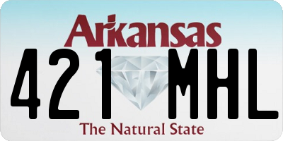 AR license plate 421MHL