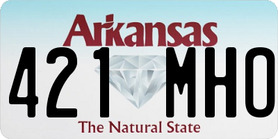 AR license plate 421MHO
