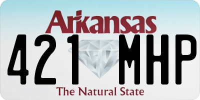 AR license plate 421MHP