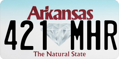 AR license plate 421MHR