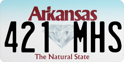 AR license plate 421MHS
