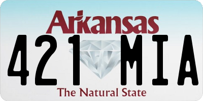 AR license plate 421MIA