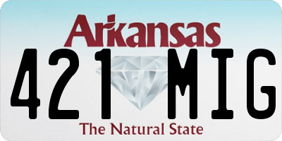 AR license plate 421MIG