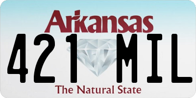 AR license plate 421MIL