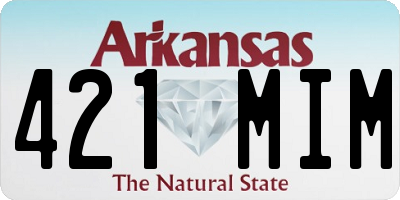 AR license plate 421MIM