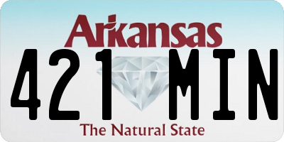 AR license plate 421MIN