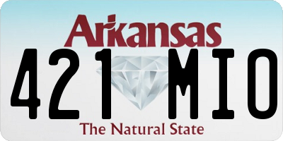 AR license plate 421MIO