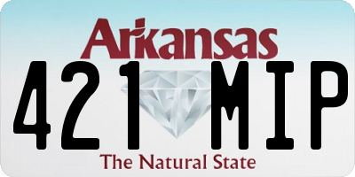 AR license plate 421MIP