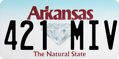 AR license plate 421MIV