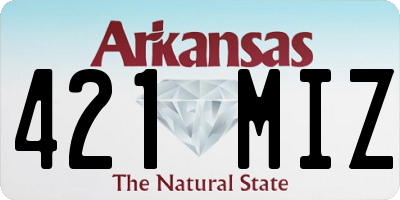 AR license plate 421MIZ