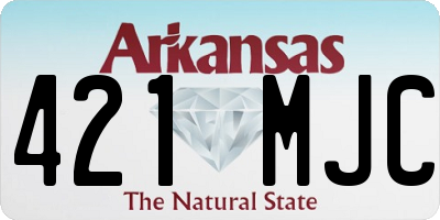 AR license plate 421MJC