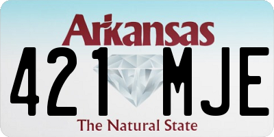 AR license plate 421MJE