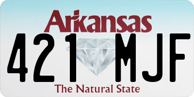 AR license plate 421MJF