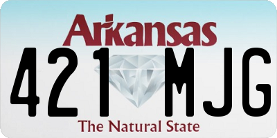 AR license plate 421MJG