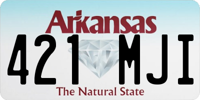 AR license plate 421MJI