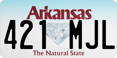 AR license plate 421MJL