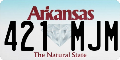 AR license plate 421MJM