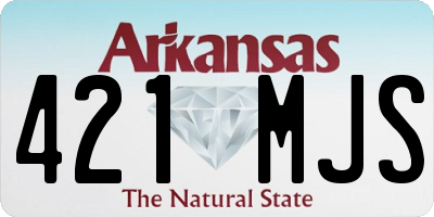 AR license plate 421MJS