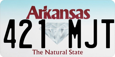 AR license plate 421MJT