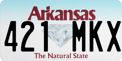 AR license plate 421MKX