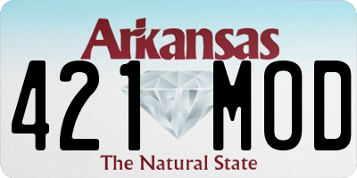 AR license plate 421MOD