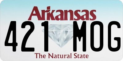 AR license plate 421MOG