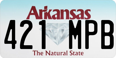 AR license plate 421MPB