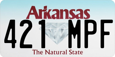 AR license plate 421MPF