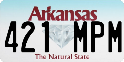 AR license plate 421MPM