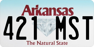 AR license plate 421MST