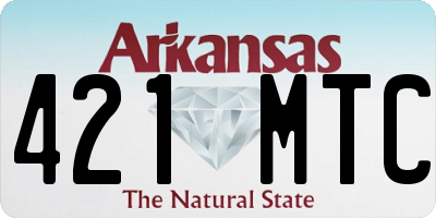 AR license plate 421MTC