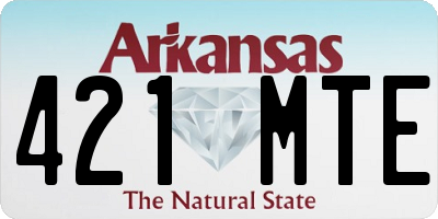 AR license plate 421MTE