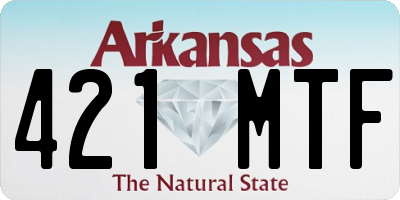 AR license plate 421MTF