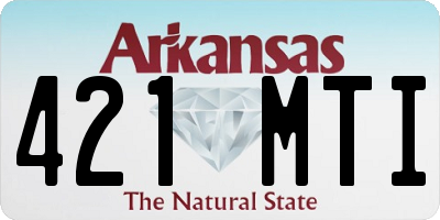 AR license plate 421MTI